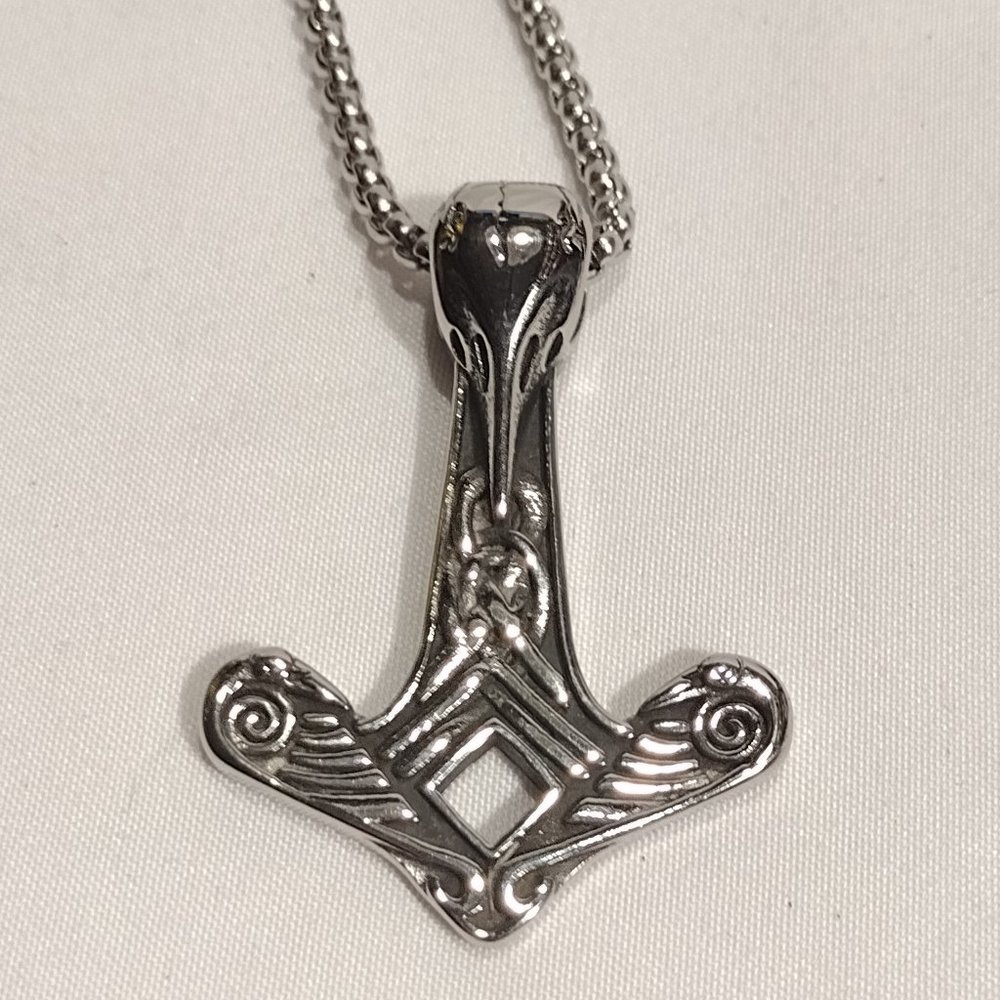 Stainless Steel Hammer Necklace